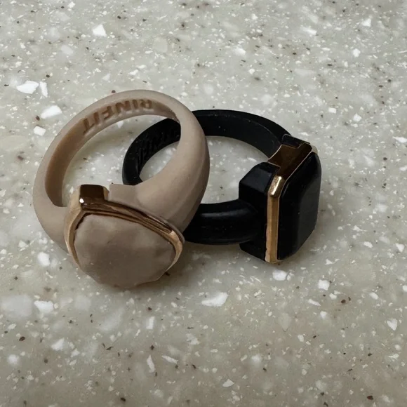 Rinfit Silicone Wedding Rings two styles size 8 - Picture 7 of 11